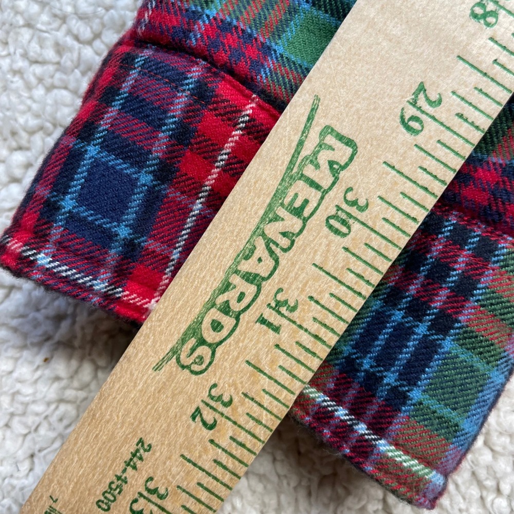 L.L. Bean Flannel Mens M-Tall Red Plaid Fleece Lined Shirt Jacket 252749 Warm - Picture 6 of 9